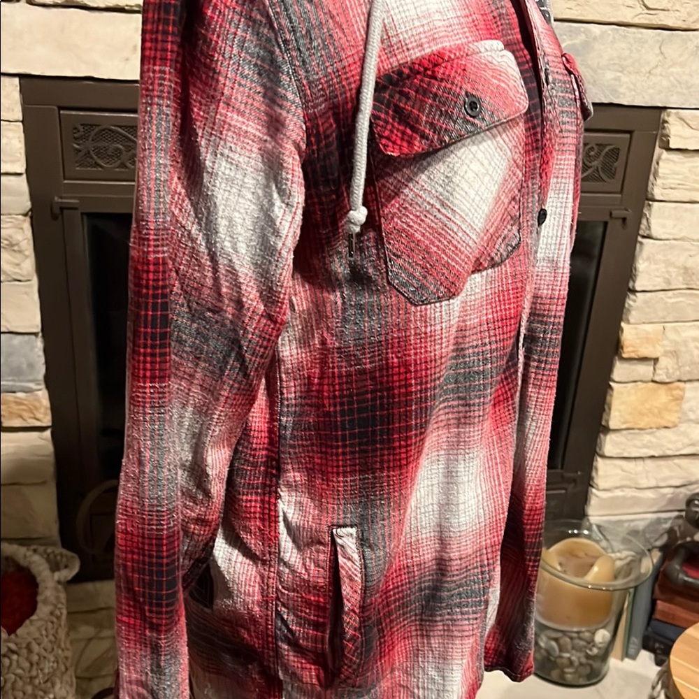 Upcycled Band Tee Button Hoodie Dolly Parton - Picture 5 of 7